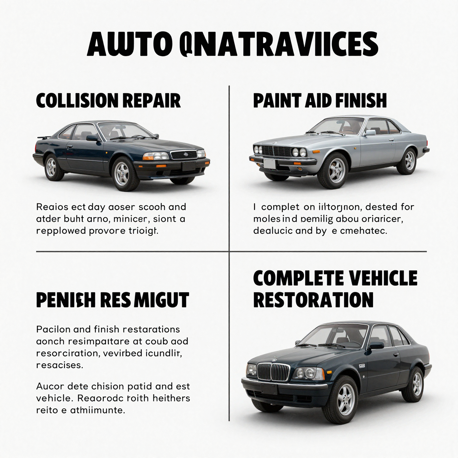 Auto Restoration Services Infographic
